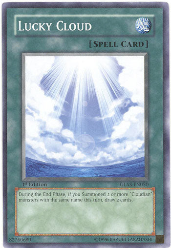 yugioh cloudian cards Lucky Cloud [GLAS-EN050] Common Condition - SKU:English - EX - 34964 STX_Listing_Error Fairy Passcode Pokémon Card/Statue Collection :
