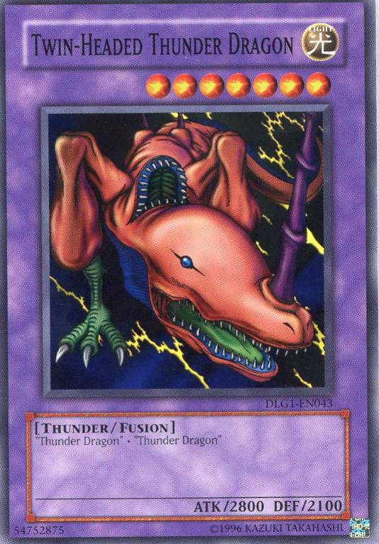 shonen jump yugioh cards price Twin-Headed Thunder Dragon [DLG1-EN043] Common