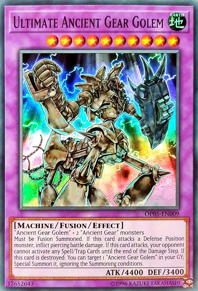 new ancient gear support Ultimate Ancient Gear Golem [OP05-EN009] Super Rare