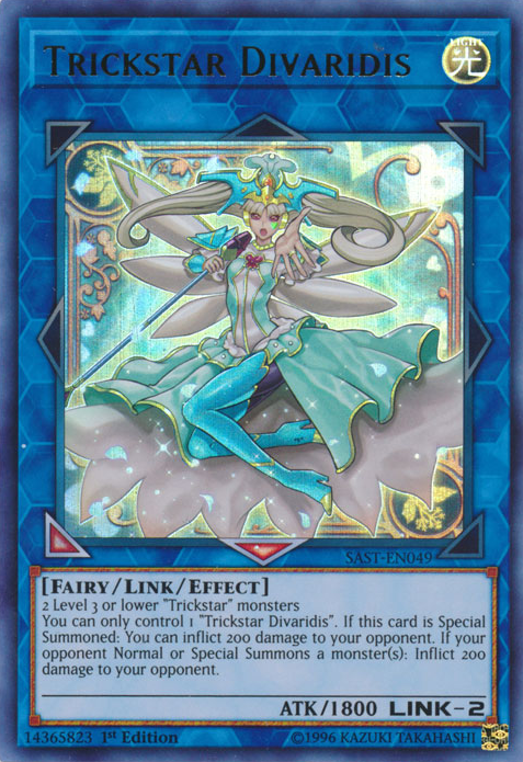 yugioh trickstar cards Trickstar Divaridis [SAST-EN049] Ultra Rare